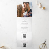 Hummingbird Trouwkaart Drievoudige Uitnodiging met (Binnen)