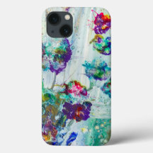 Hummingbird tuin abstract schilderij