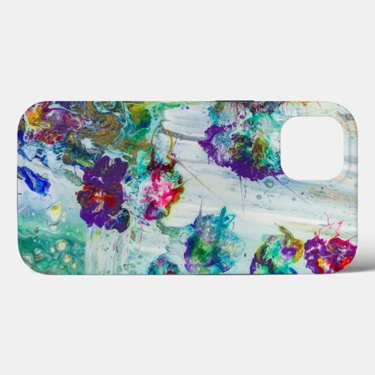 Hummingbird tuin abstract schilderij Case-Mate iPhone case (Achterkant (horizontaal))