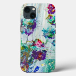 Hummingbird tuin abstract schilderij Case-Mate iPhone case