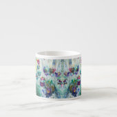 Hummingbird tuin abstract schilderij espresso kop (Voorkant)