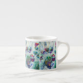 Hummingbird tuin abstract schilderij espresso kop (Rechts)