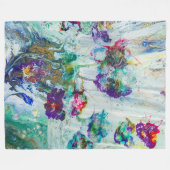 Hummingbird tuin abstract schilderij fleece deken (Voorkant (Horizontaal))