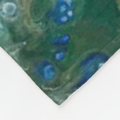 Hummingbird tuin abstract schilderij fleece deken (Hoek)