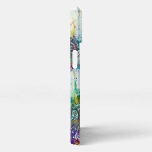 Hummingbird tuin abstract schilderij iPhone hoesje (Rechterkant)