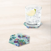 Hummingbird tuin abstract schilderij kartonnen onderzetters (Insitu)