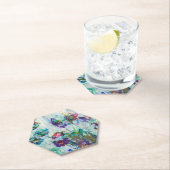 Hummingbird tuin abstract schilderij kartonnen onderzetters (Insitu)