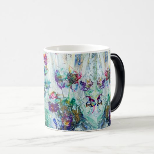 Hummingbird tuin abstract schilderij magische mok (Voorkant rechts)