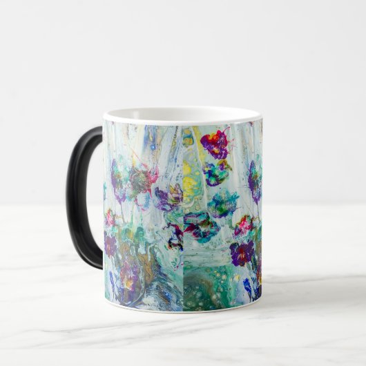 Hummingbird tuin abstract schilderij magische mok (Voorkant links)
