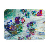 Hummingbird tuin abstract schilderij magneet (Horizontaal)