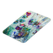 Hummingbird tuin abstract schilderij magneet (Linkerzijde)