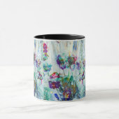 Hummingbird tuin abstract schilderij mok (Midden)