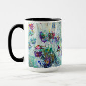 Hummingbird tuin abstract schilderij mok (Links)