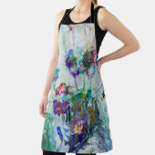 Hummingbird tuin abstract schilderij schort (Insitu)