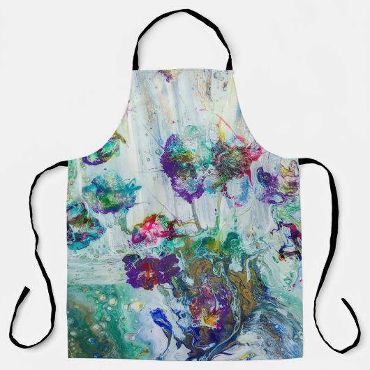 Hummingbird tuin abstract schilderij schort (Voorkant)
