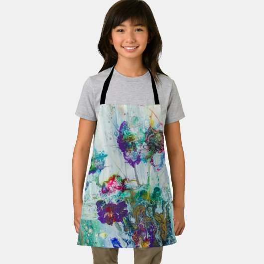 Hummingbird tuin abstract schilderij schort (Insitu)