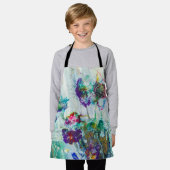 Hummingbird tuin abstract schilderij schort (Gedragen)