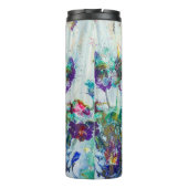 Hummingbird tuin abstract schilderij thermosbeker (Achterkant)
