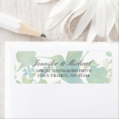 Hummingbird Tuin Waterverf Elegant Bruiloft Etiket (Insitu)