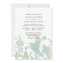 Hummingbird Tuin Waterverf Elegant Bruiloft