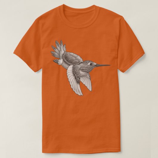 Hummingbird Turtle Hybrid T-shirt (Design voorkant)