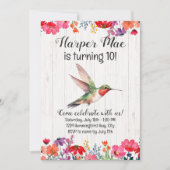 Hummingbird Uitnodiging voor verjaardag (Voorkant)