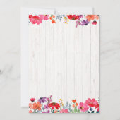 Hummingbird Uitnodiging voor verjaardag (Achterkant)