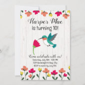 Hummingbird Uitnodiging voor verjaardag (Voorkant)