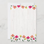 Hummingbird Uitnodiging voor verjaardag (Achterkant)