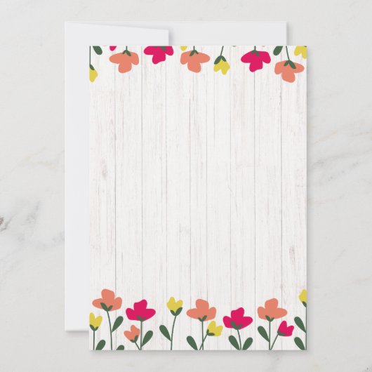 Hummingbird Uitnodiging voor verjaardag (Achterkant)