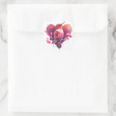  Hummingbird Valentijn Vierkante Sticker (Tas)