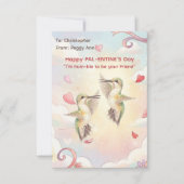 Hummingbird Valentines Day Classroom Notitiekaartje (Voorkant)