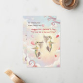 Hummingbird Valentines Day Classroom Notitiekaartje (Voorkant / Achterkant in situ)