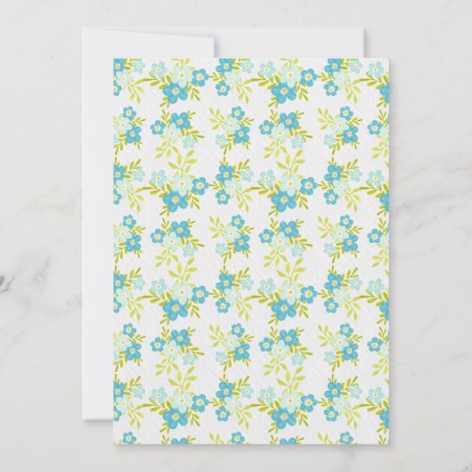 Hummingbird verjaardagsfeestje uitnodiging (Achterkant)