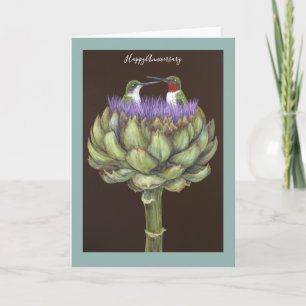 Hummingbird verjaardagskaart kaart