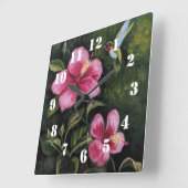Hummingbird Vierkante Klok (Hoek)