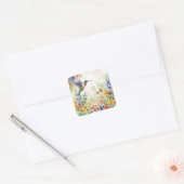 Hummingbird Vierkante Sticker (Envelop)