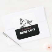 HUMMINGBIRD VIERKANTE STICKER (Envelop)