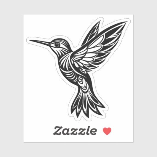 Hummingbird vinyl sticker (Vel)
