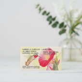 HUMMINGBIRD VISITEKAARTJES ~ MAAK EEN VERKLARING! (Staand voorkant)