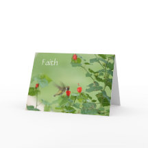 Hummingbird w verse (Luke 1:37) Sympathie