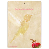 Hummingbird, wacht even. -Klembord Klembord (Achterkant)