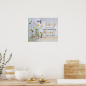 Hummingbird wakker wordt elke ochtend in het huish poster (Keuken)