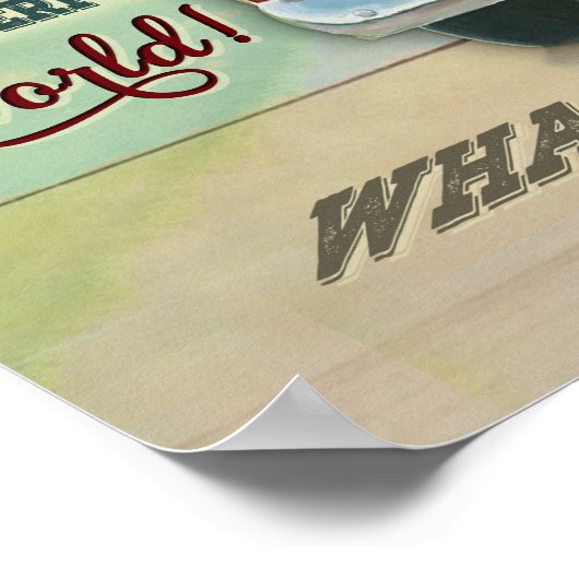 Hummingbird Wat een geweldige opwarming van de aar Poster (Hoek)