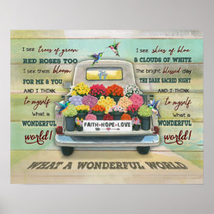 Hummingbird Wat een geweldige opwarming van de aar Poster