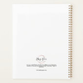 Hummingbird watercolor art planner (Achterkant)