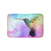 Hummingbird & Watercolor Badmat (Voorkant)