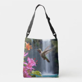 Hummingbird Waterfall Park, Crossbody Tas (Achterkant)