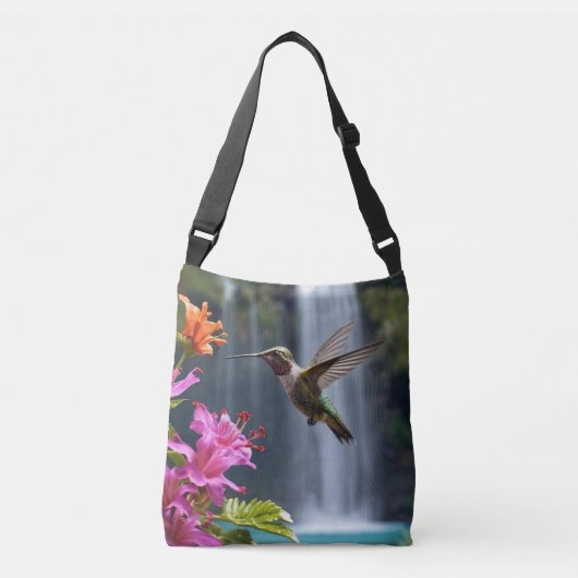 Hummingbird Waterfall Park, Crossbody Tas (Voorkant)
