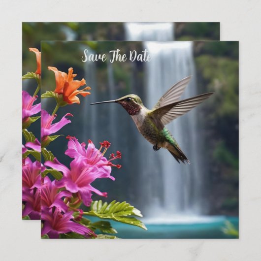 Hummingbird Waterfall Park, Save The Date (Voorkant / Achterkant)
